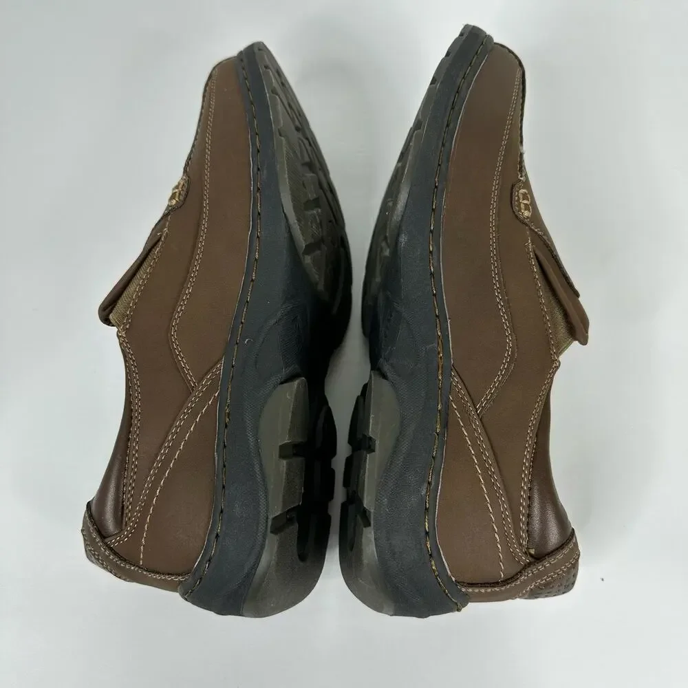 Deer Stags Mens size 8.5 Memory Foam Wesley Leather Loafer Brown